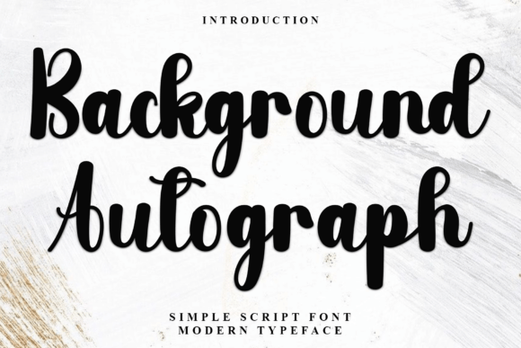 Background Autograph: A Warm Script Font for Digital Branding