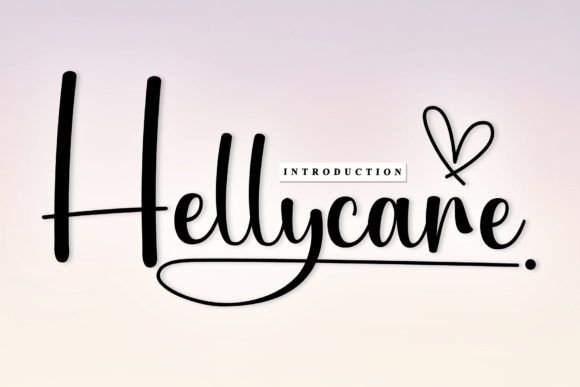 Boost Your Brand with Hellycare: A Beautiful Script Font for Small Businesses