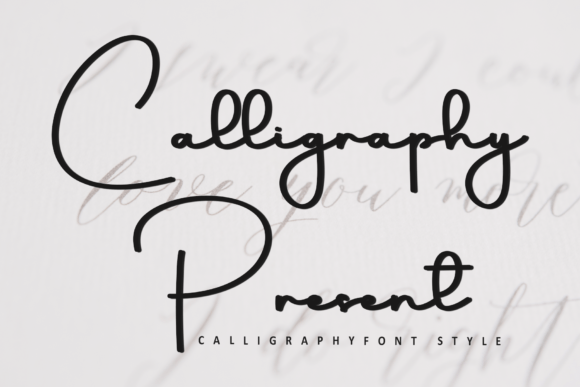 Calligraphy Present: A Beautiful Font for Digital Design