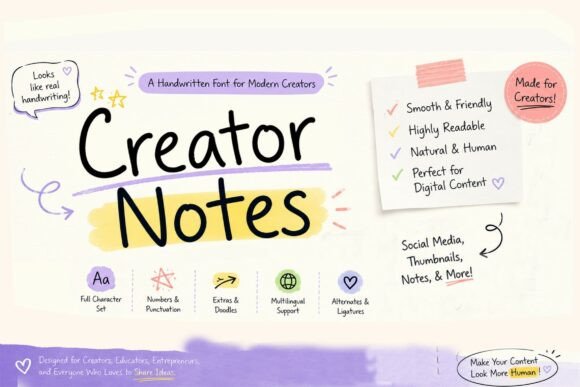 Creator Notes: A Script Font for Modern Web Design