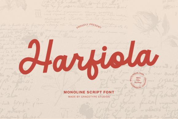 Harfiola: A Script Font That Breathes Life Into Your Creations