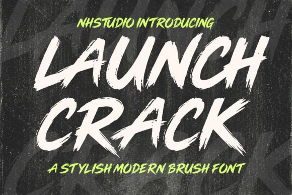 Launch Crack: A Bold Script Font for Editorial Design