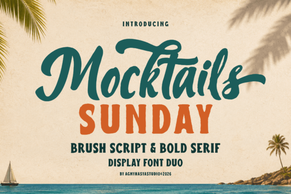Mocktails Sunday: A Font for Coastal Vibes and Editorial Grace