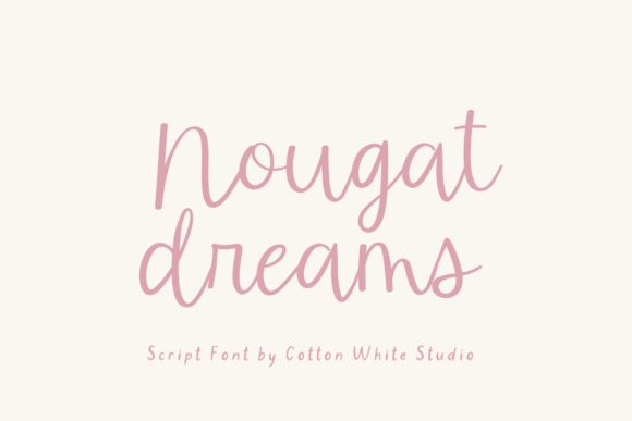 Nougat Dreams: A Font That Adds Handcrafted Charm to Branding