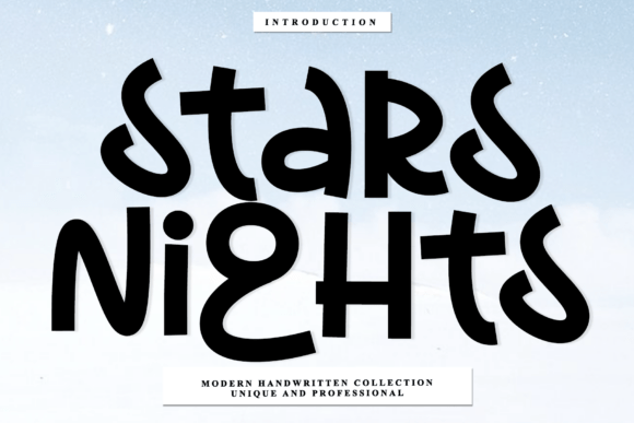 Stars Nights: A Timeless Handwritten Font for Digital Design