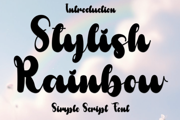 Stylish Rainbow: A Font That Brings Holiday Magic to Your Brand