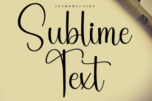 Sublime Text: A Script Font for Editorial Elegance