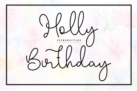 Transform Your Brand with Holly Birthday Font