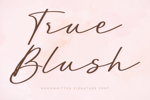 True Blush: A Delicate Script for Editorial Elegance