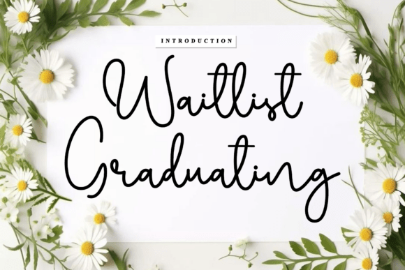 Waitlist Graduating: A Script Font That Elevates Web Design