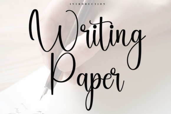 Writing Paper: A Script Font with Soul for Editorial Design
